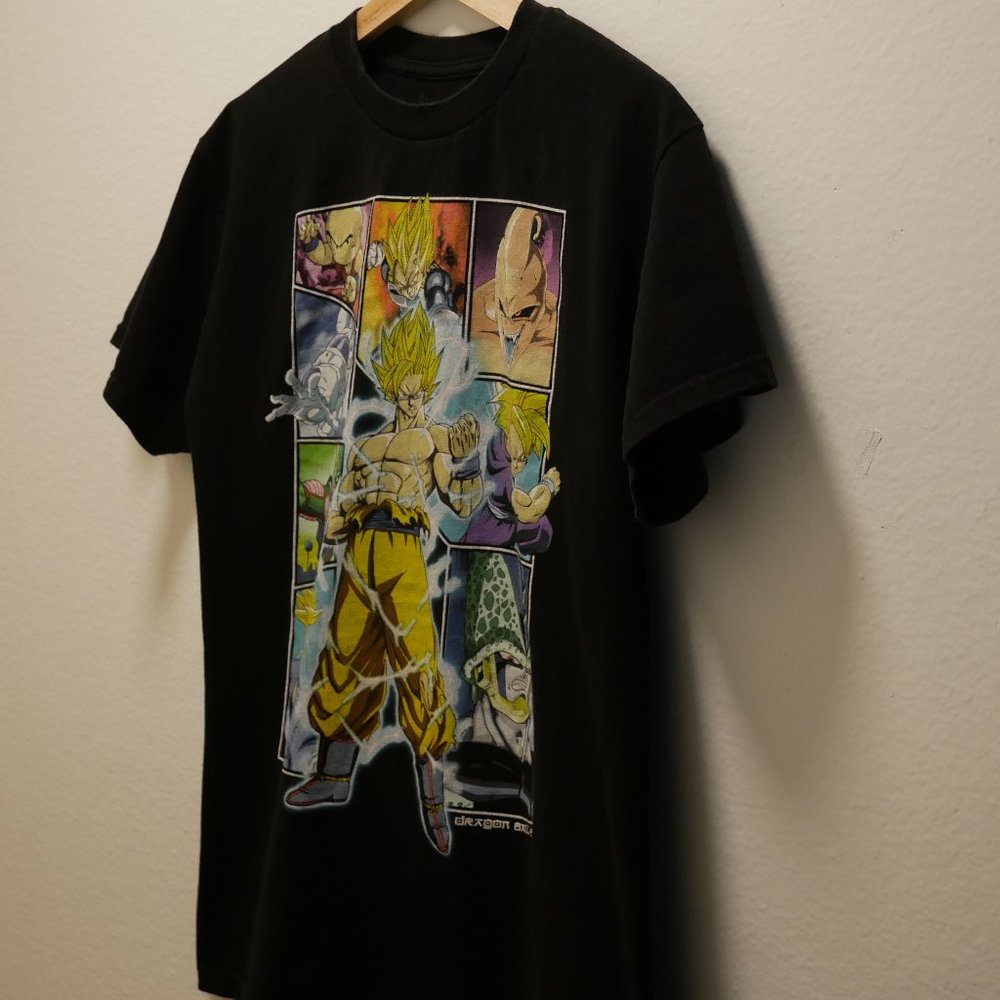 DRAGON BALL Z SUPER SAIYAN GOKU ANIME BlACK MEDIUM T-SHIRT 100% COTTON